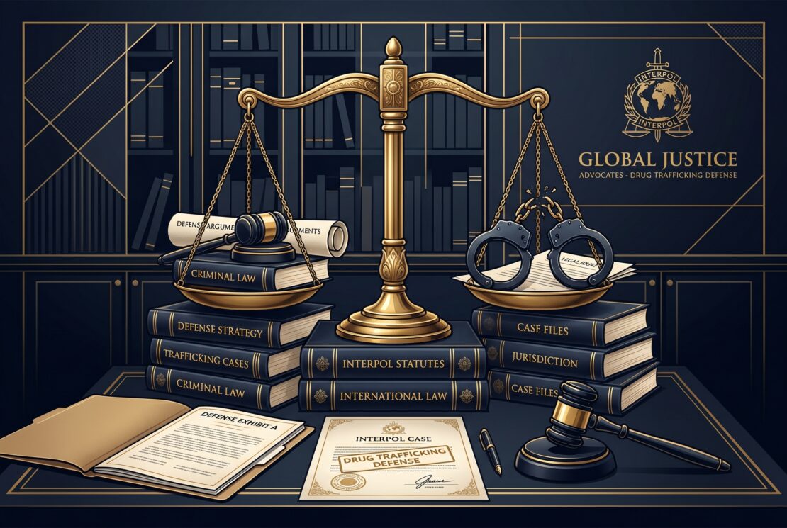 Abogado narcotráfico Interpol — defensa especializada