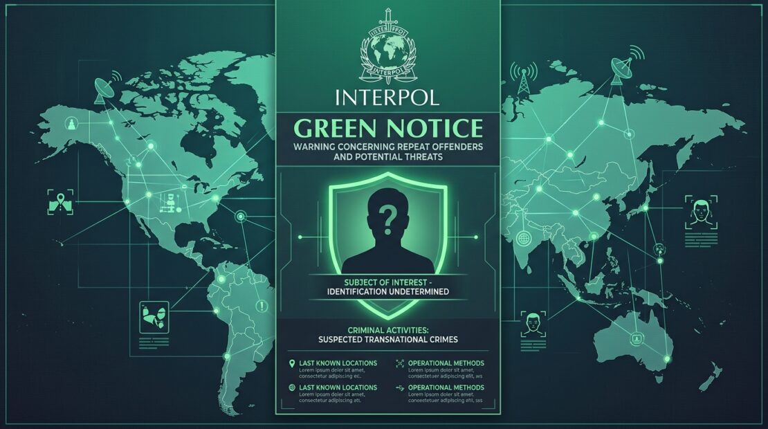 Интерполдың жасыл хабарламасы — қауіпті тұлғалар туралы ескерту
