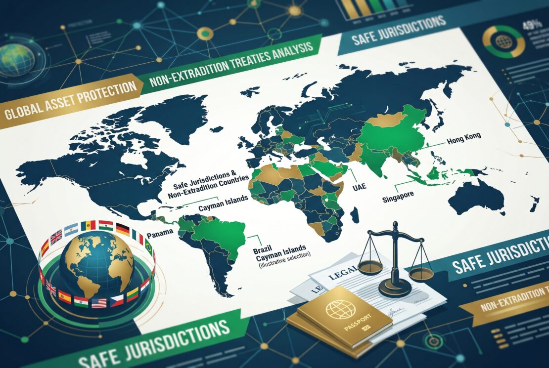 Países sin extradición — análisis jurídico
