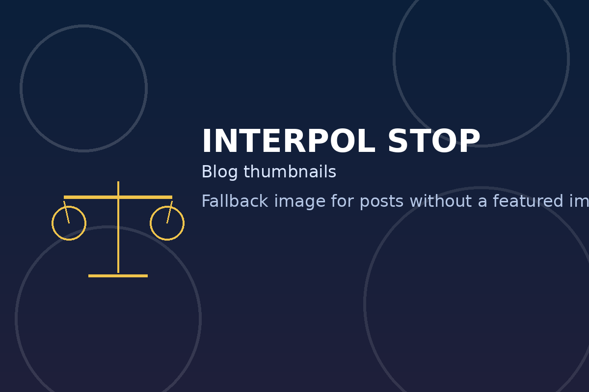 Interpol Stop blog thumbnail